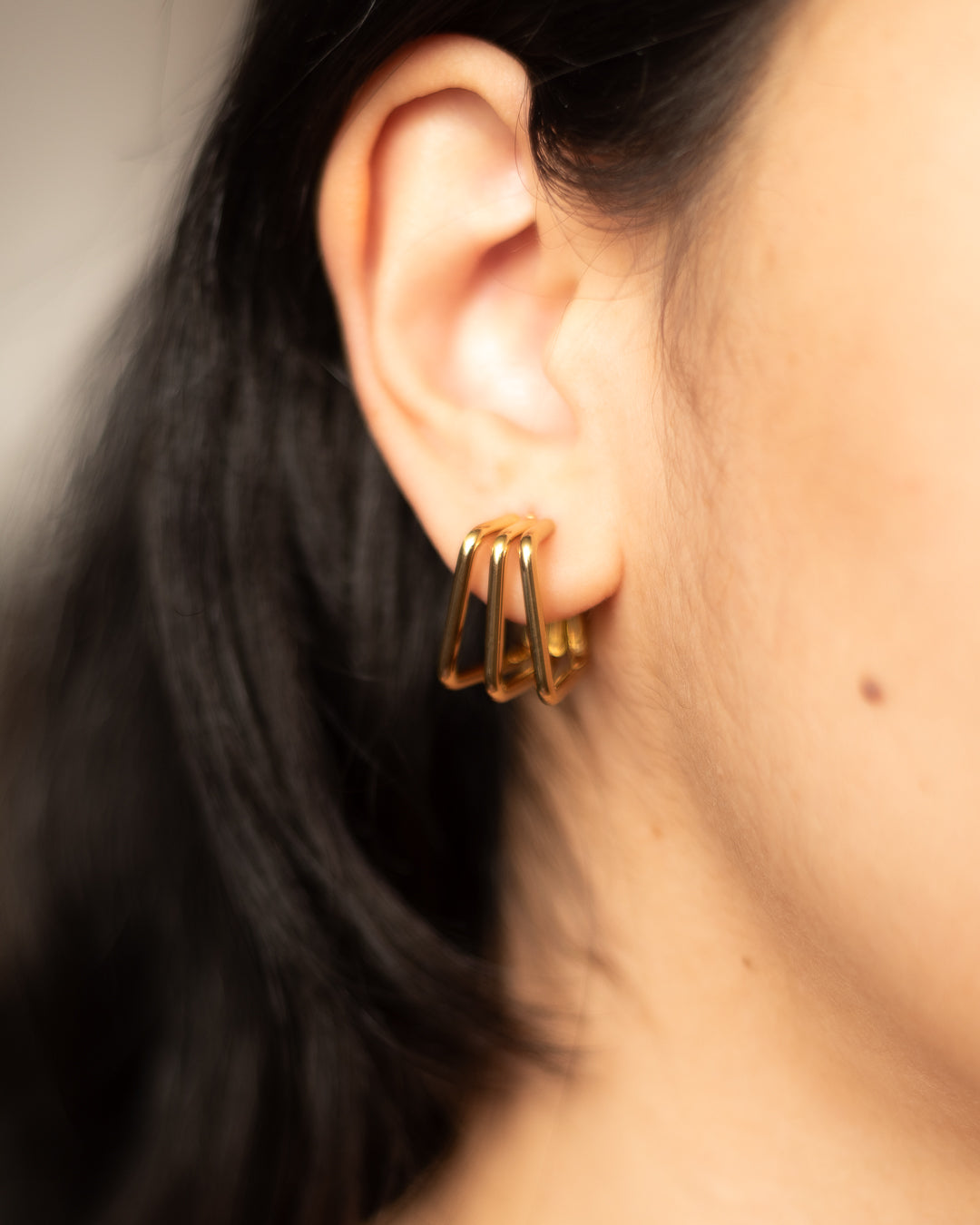 Aretes cuadrados