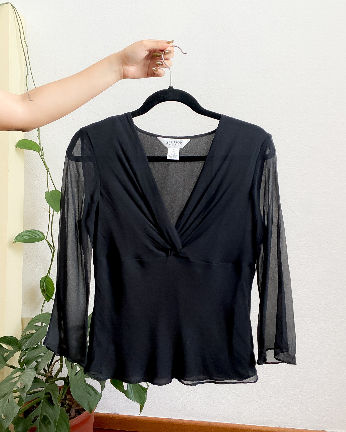 Blusa de seda